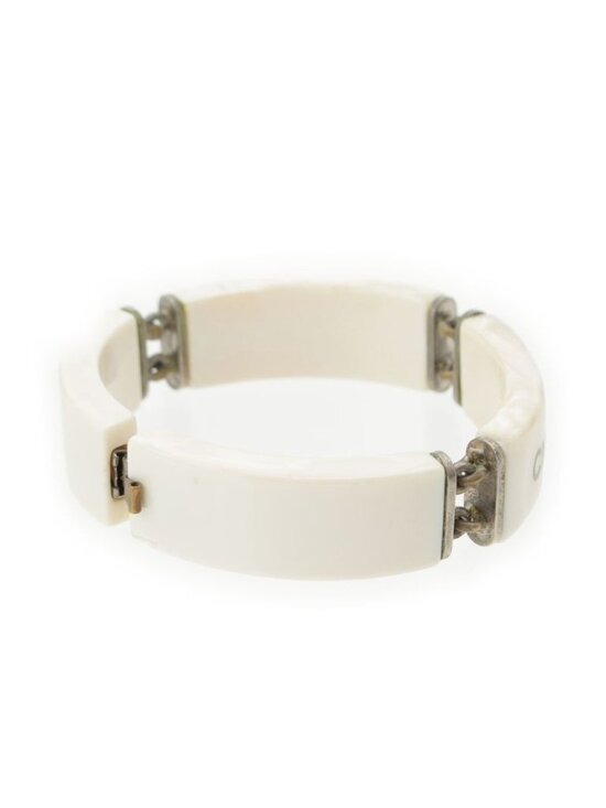 Chanel Plastic Logo Bracelet White - Picture 4 of 10